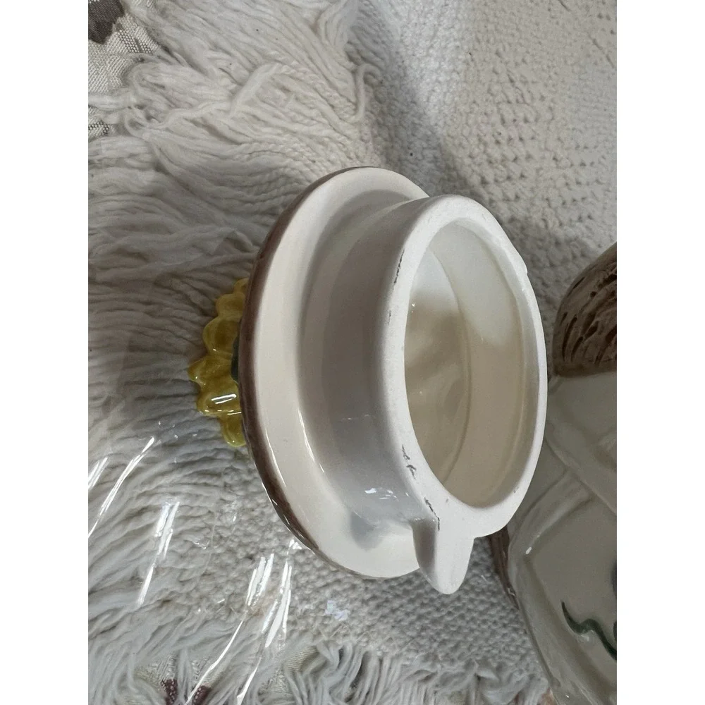 VTG Tommy China Ceramic Teapot, Teacup & Plate,‎ Sunflower & Fruit Design, Japan